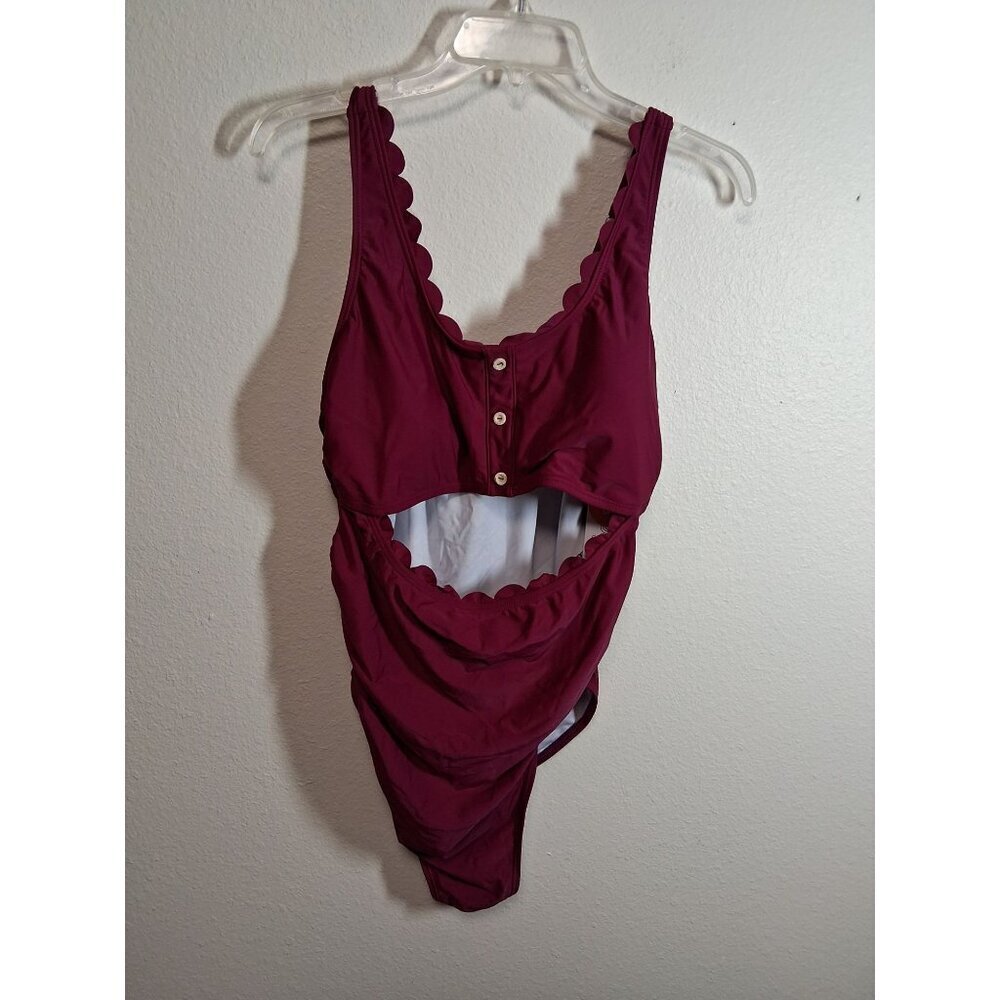 NWT Charmo 1 Piece Swimsuit Summer Beach Pool Vacation Purple Size XL